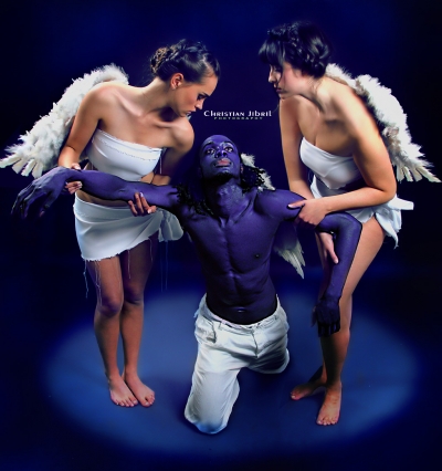 The photographer got 20 minutes in each studio, and can submit their favorite photo into our competition for a chance to win some studio time.