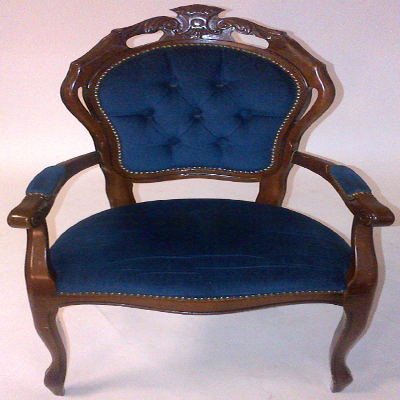 Blue Antique Chair