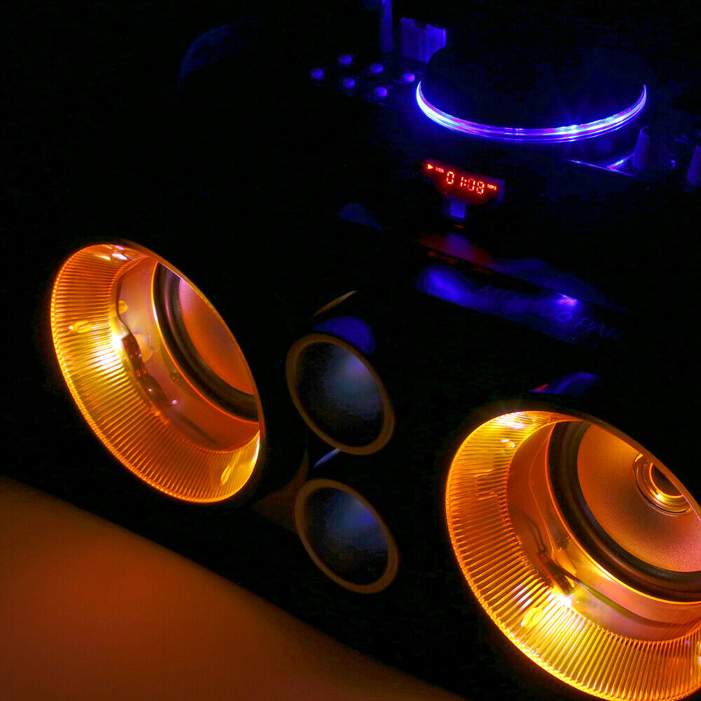 Sound Speaker/Lights bluetooth USB MP3 Jack source in black studio