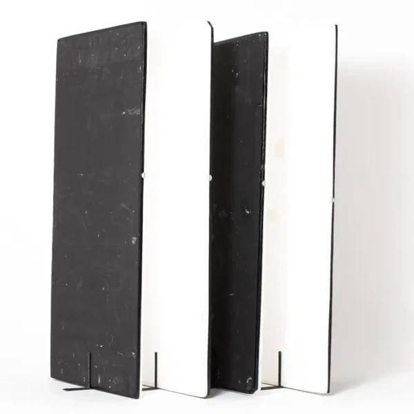 Poly Boards: White + Black with Stands
