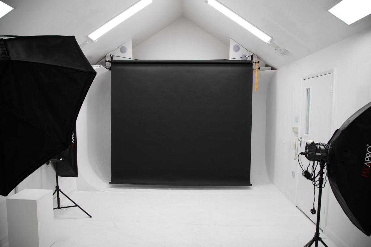 elinchrom flashheads softBoxes white model box